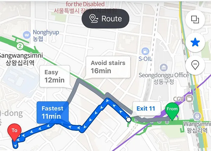 동대문 명동 홍대 성수 강남 Kspo 직행 편의점 도보 1분 조용 레몬하우스 Dongdaemun Myeongdong Hongdae Kspo Lemon House * Seoul