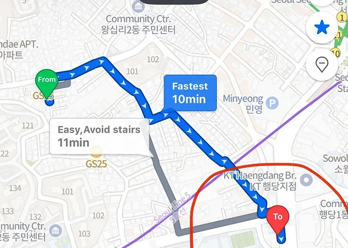 동대문 명동 홍대 성수 강남 Kspo 직행 편의점 도보 1분 조용 레몬하우스 Dongdaemun Myeongdong Hongdae Kspo Lemon House *